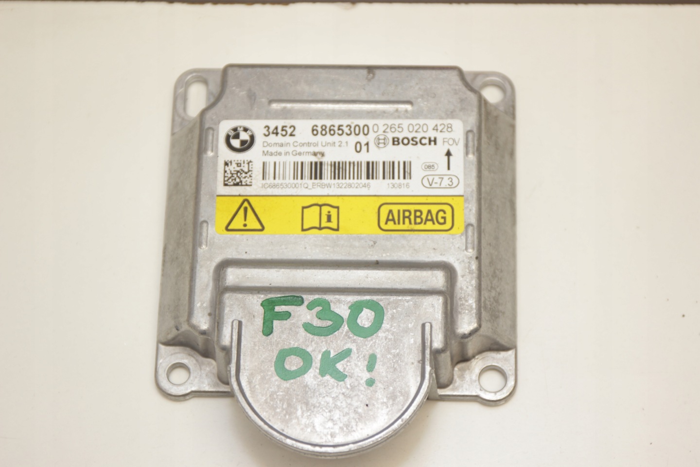 BMW F30 F36 control unit module airbag ICM 6865300