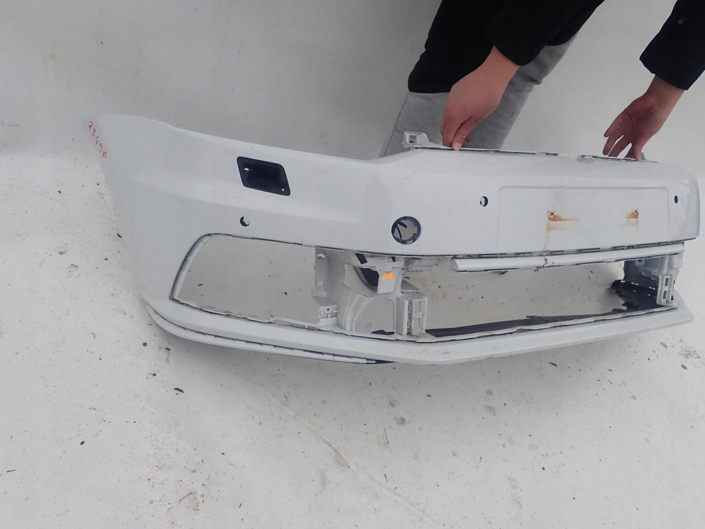 VW POLO V GTI LIFT 14-17 bumper front washer PDC