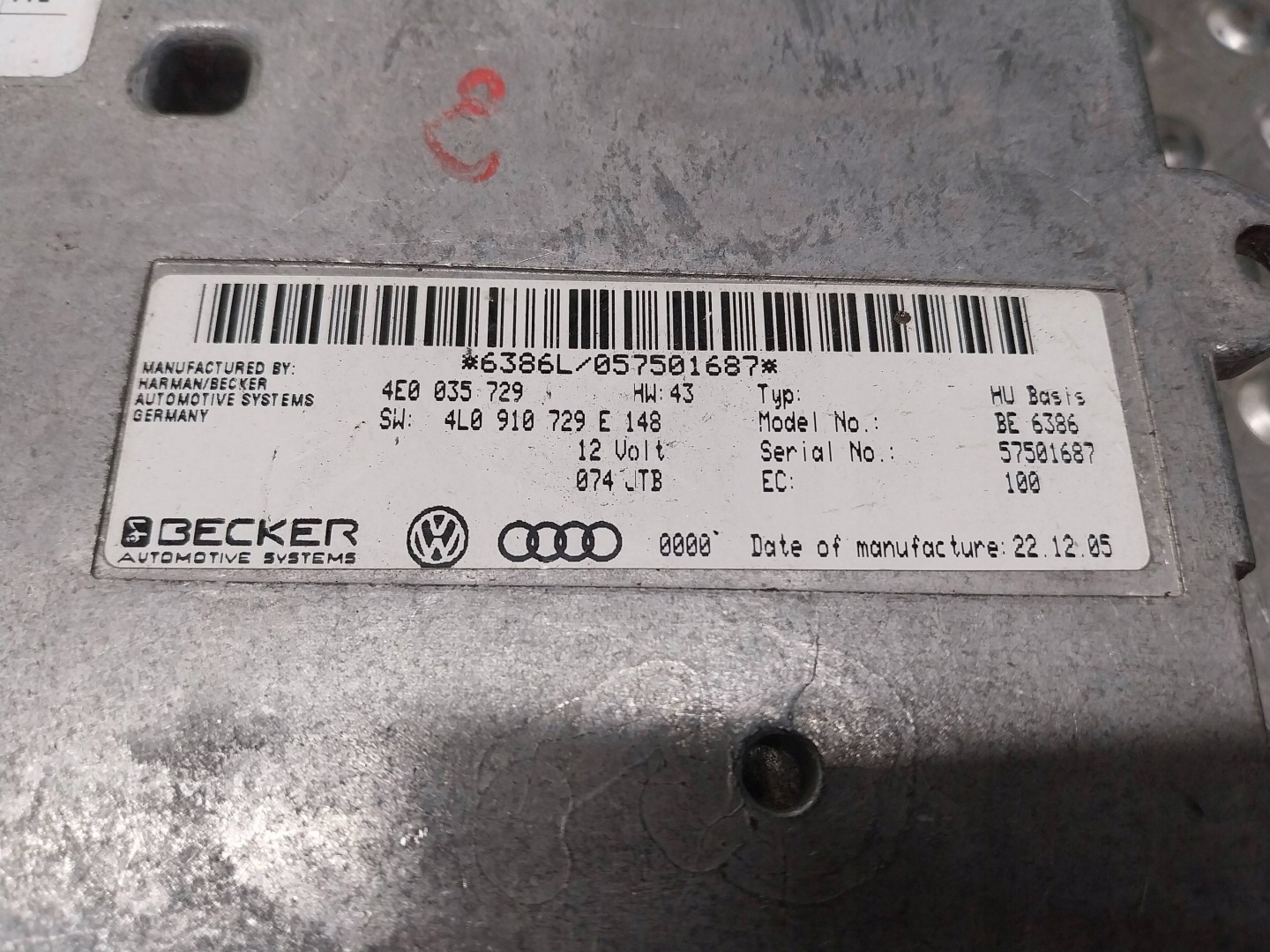 Module Navigation MMI 4E0035729 4L0910729E AUDI A6 C6 Q7 4L