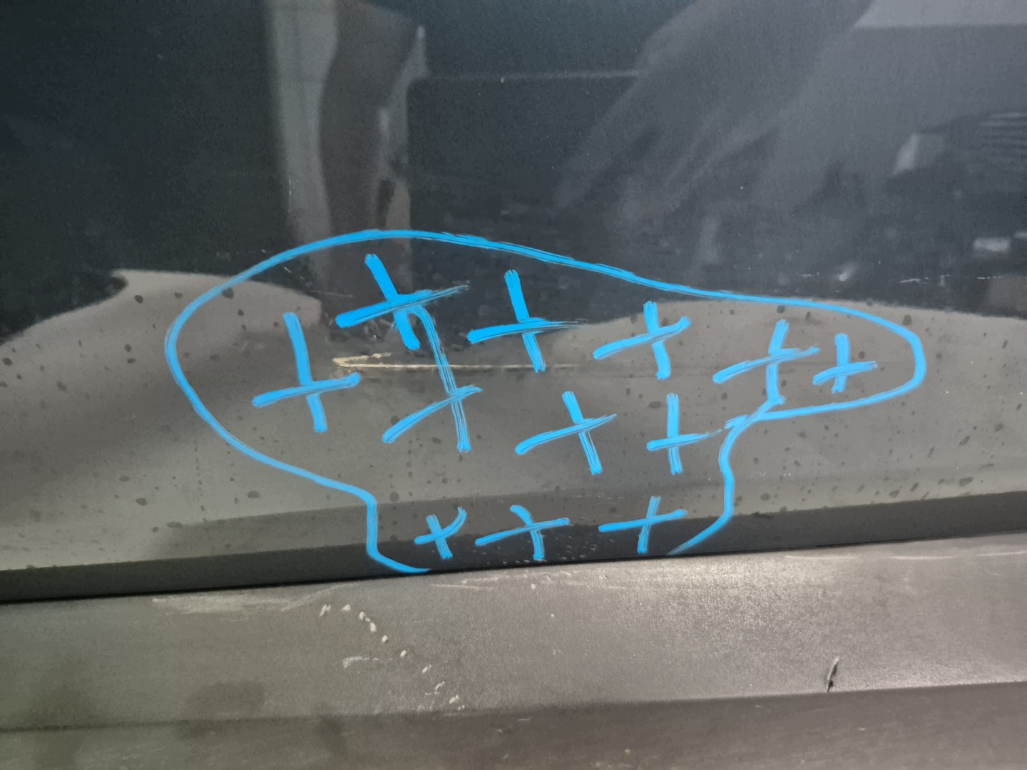 HYUNDAI TUCSON IV 20- door left front front moulding for door
