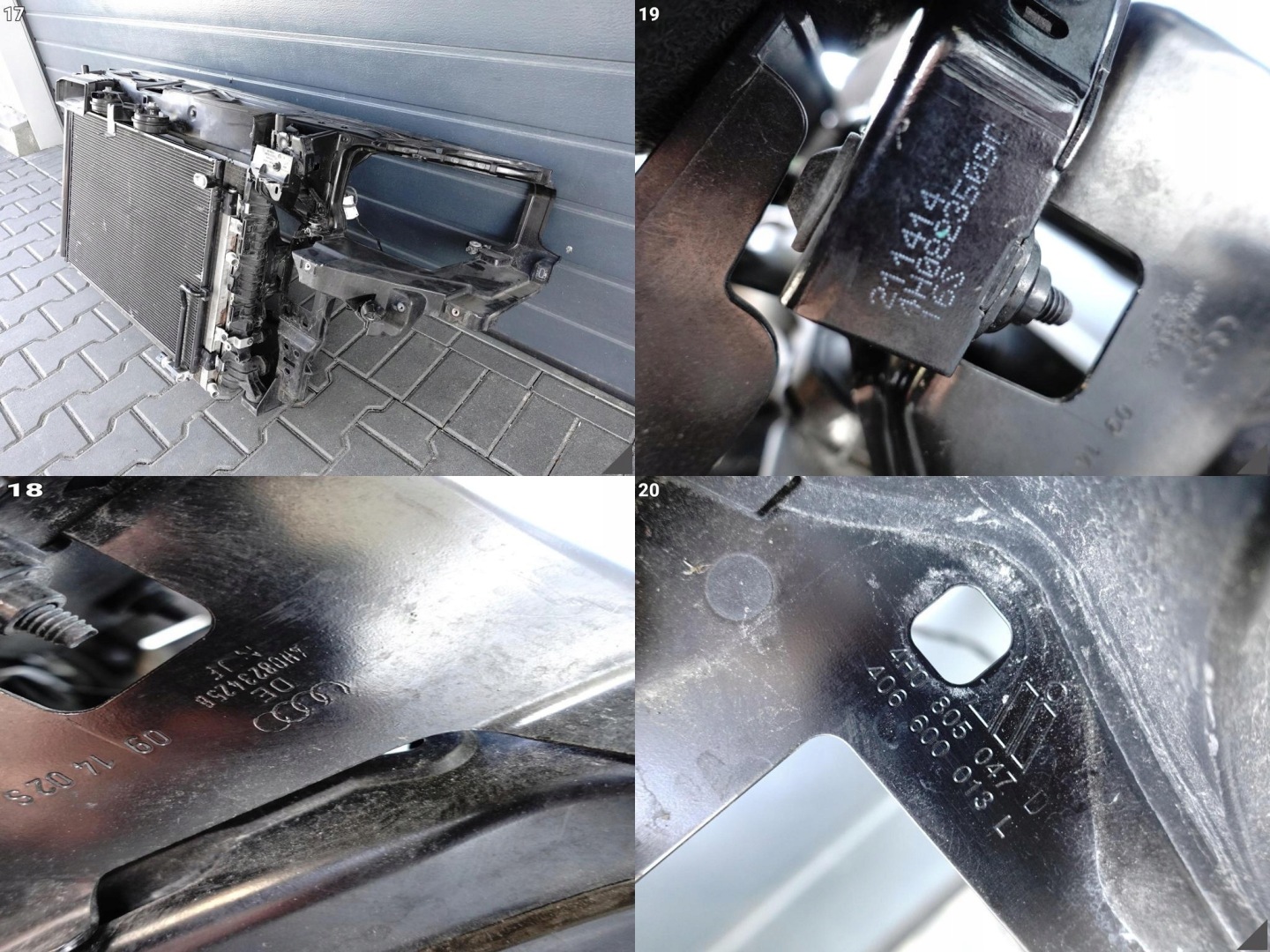 AUDI A8 S8 4H0 D4 LIFT 13-17 příčka, stěna chladiče ventilátor předek