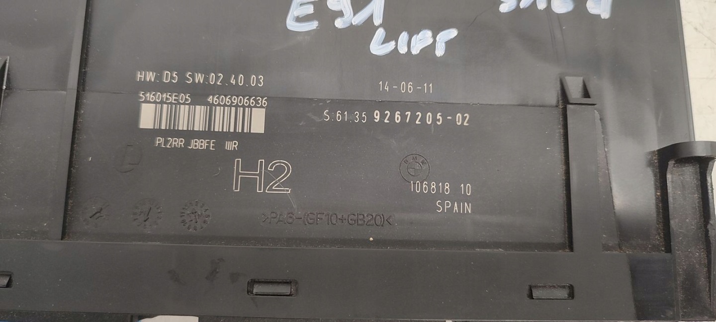 comfort control unit BMW E91 LIFT 2,0D