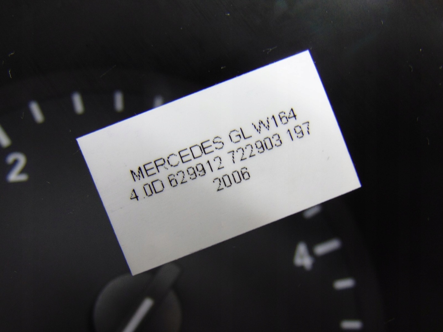 dials MERCEDES ML GL W164 4.0D A1645403447 UK