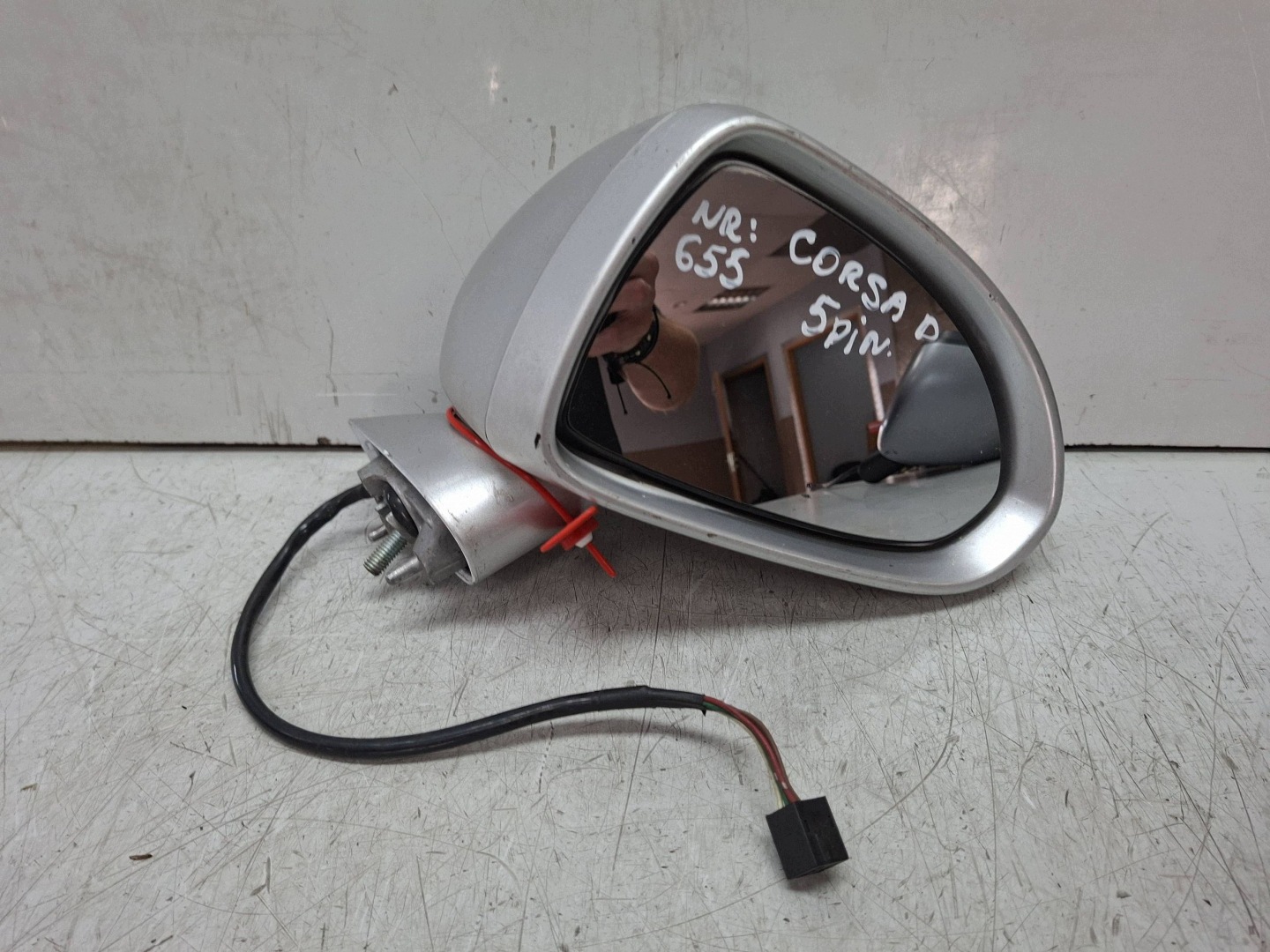 mirror right 5 vertical OPEL CORSA D 2006
