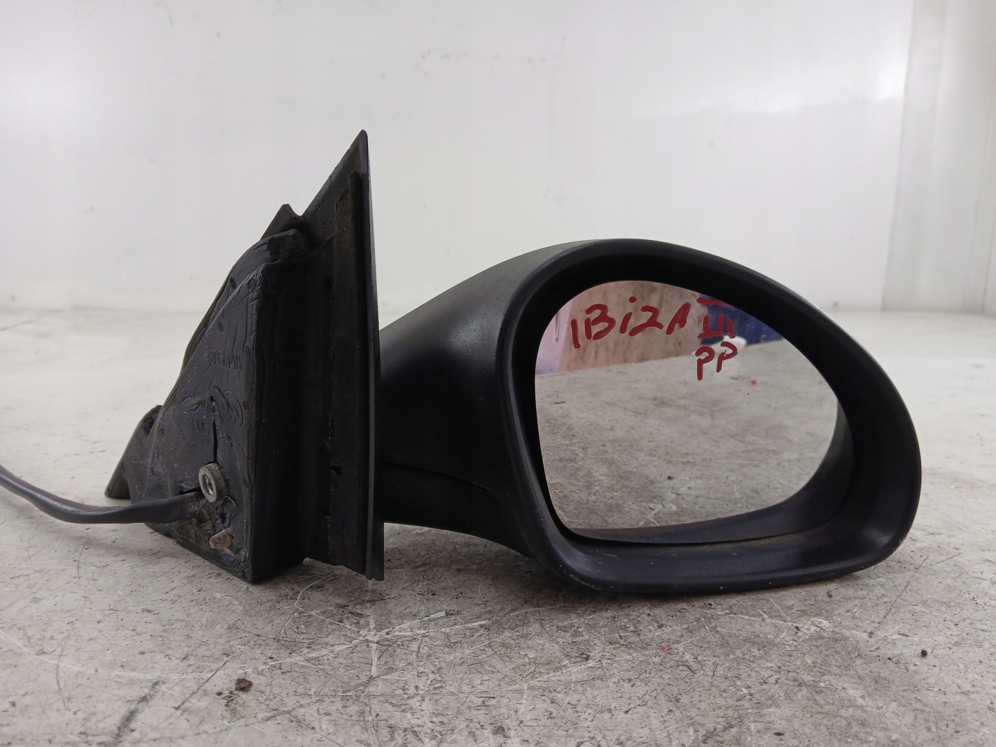 SEAT IBIZA III mirror right black, MANULANE