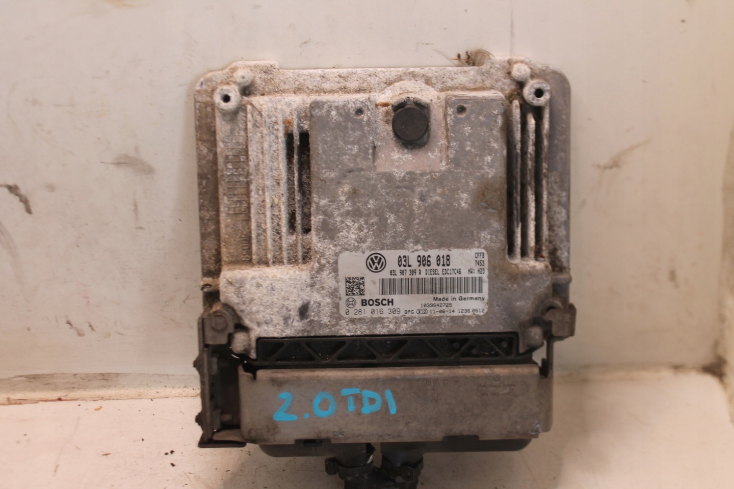 computer control unit of the engine 03L906018 AUDI A3 8P LIFT 2.0 TDI 08-13