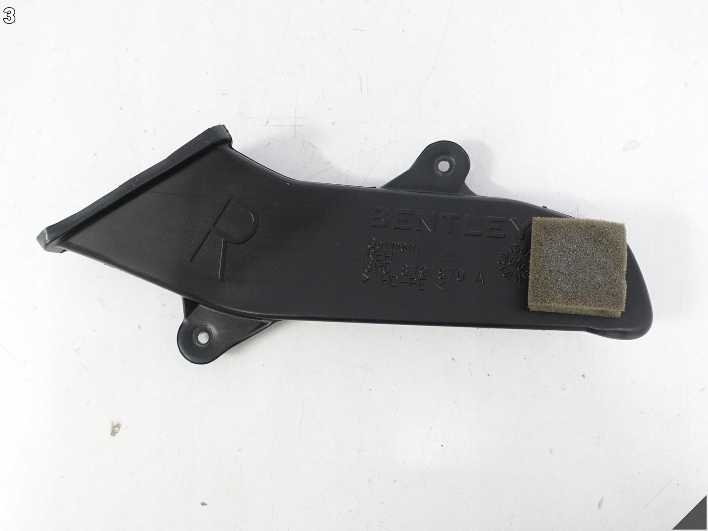BENTLEY CONTINENTAL FLYING SPUR 3W5 06-12 drain air side front R