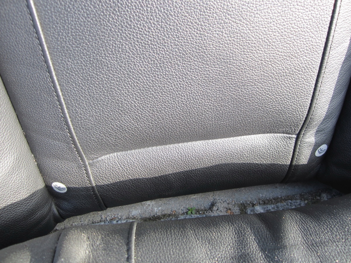 hinten heck Sitz BMW E65 LIFT grzana schwarze Leder