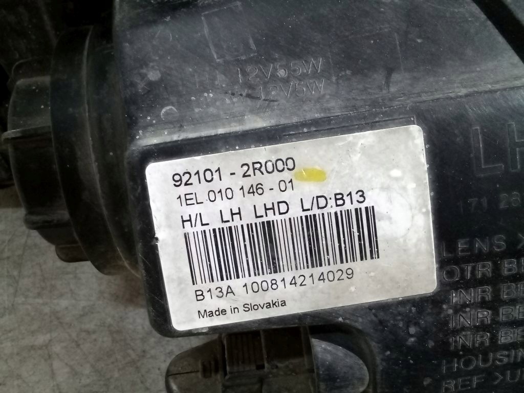 Hyundai i30 and 1 lift light left front front 92101-2R000