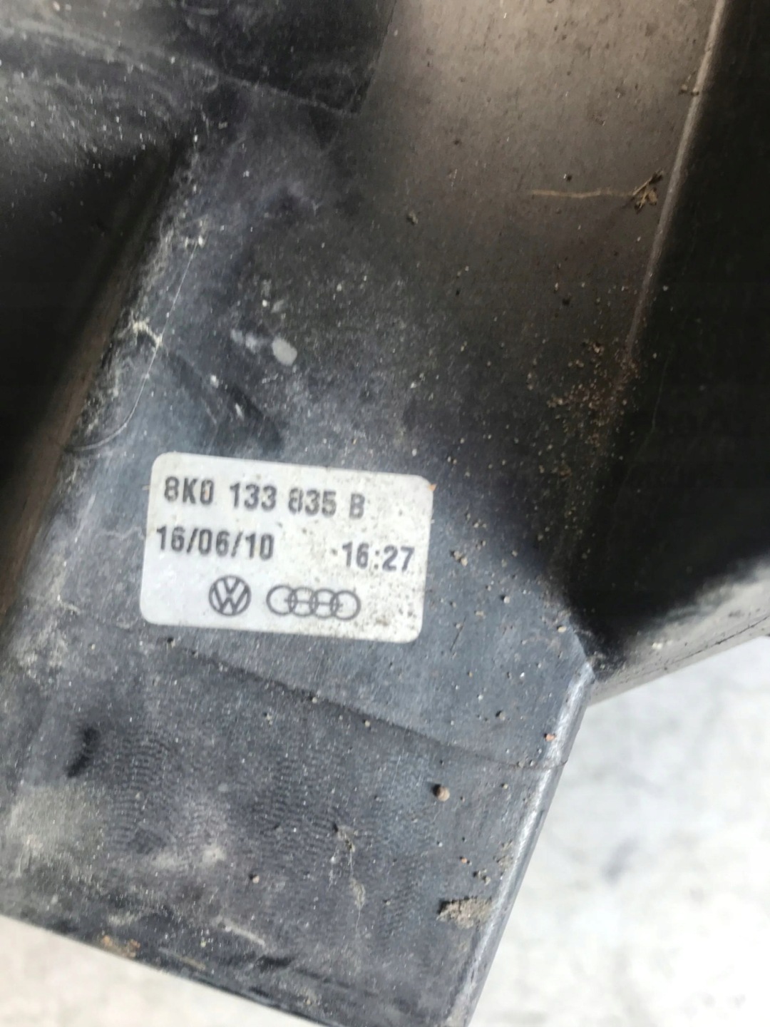 Gehäuse filter luft AUDI A4 B8 8K0133837B 8K0133835B