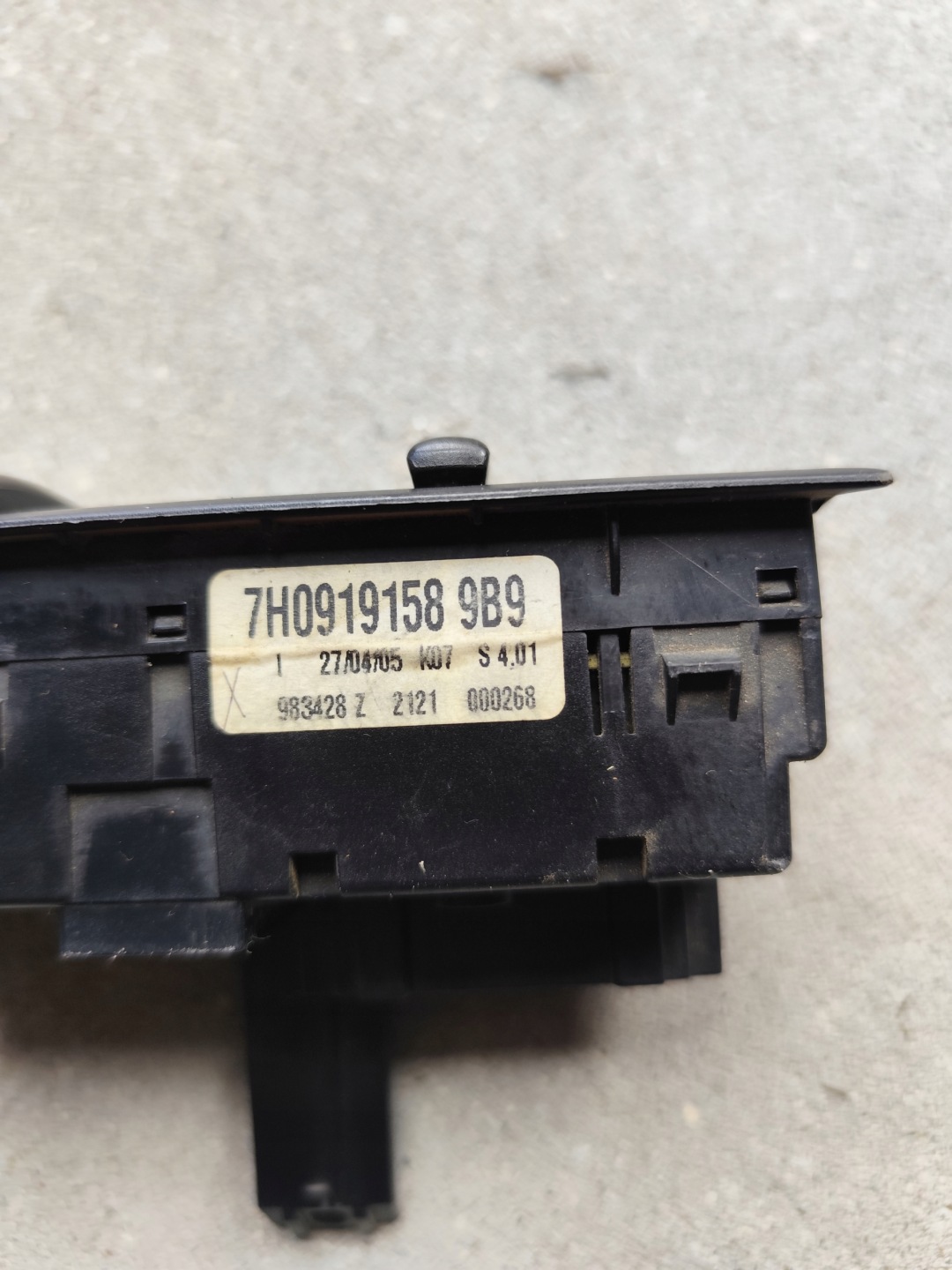 VW T5 Pannello controllo BOCCHETTE per posteriore 7H0919158 9B9