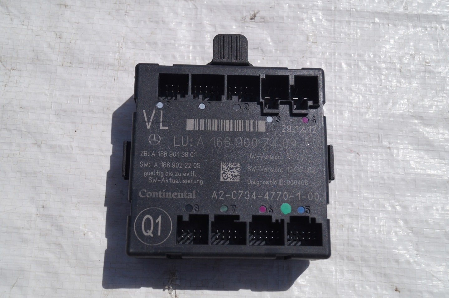 control unit module door front left MERCEDES ML W166 A166 166 A1669007409