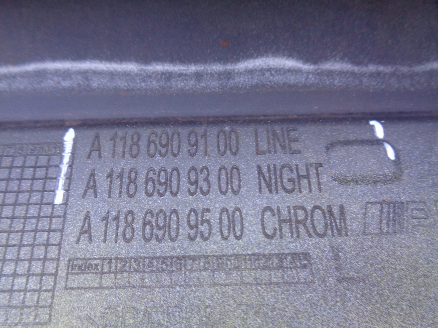 moulding threshold threshold left MERCEDES CLA W118 18
