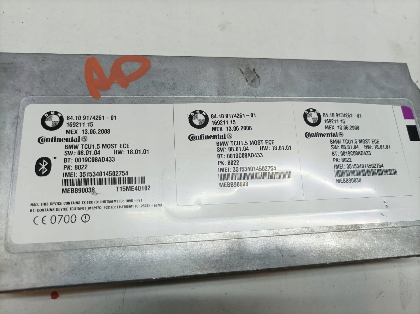 modul BLUETOOTH 9174261 Bmw X5 II (2006-2013) E70