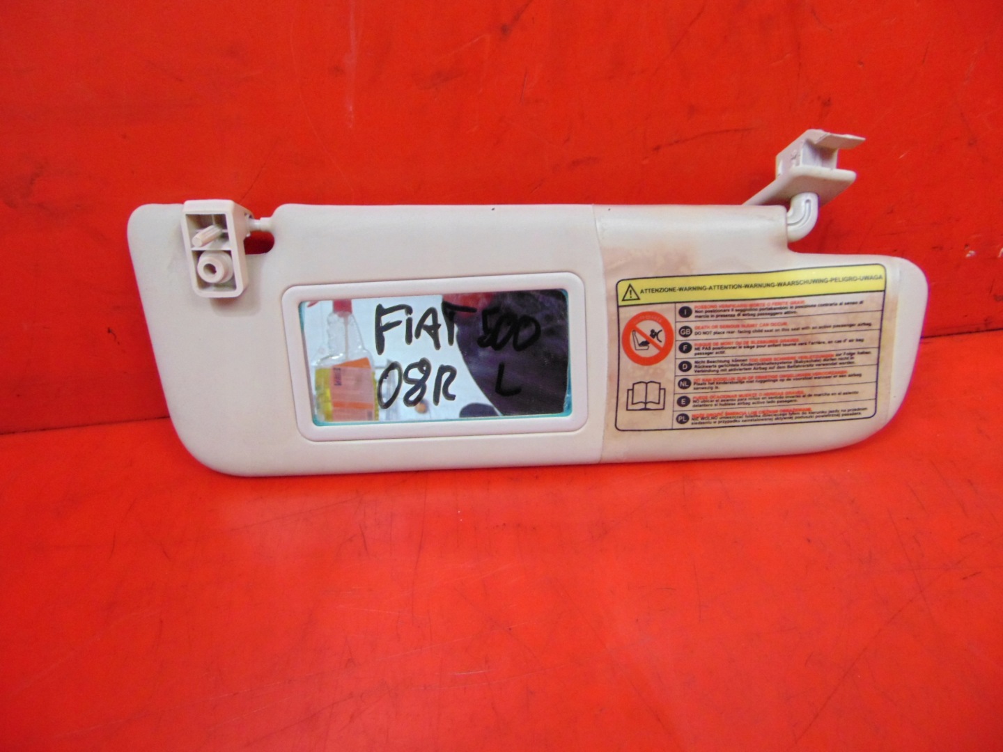 FIAT 500 312 visor cover PRZECIWSLONECZNA right left visors visor