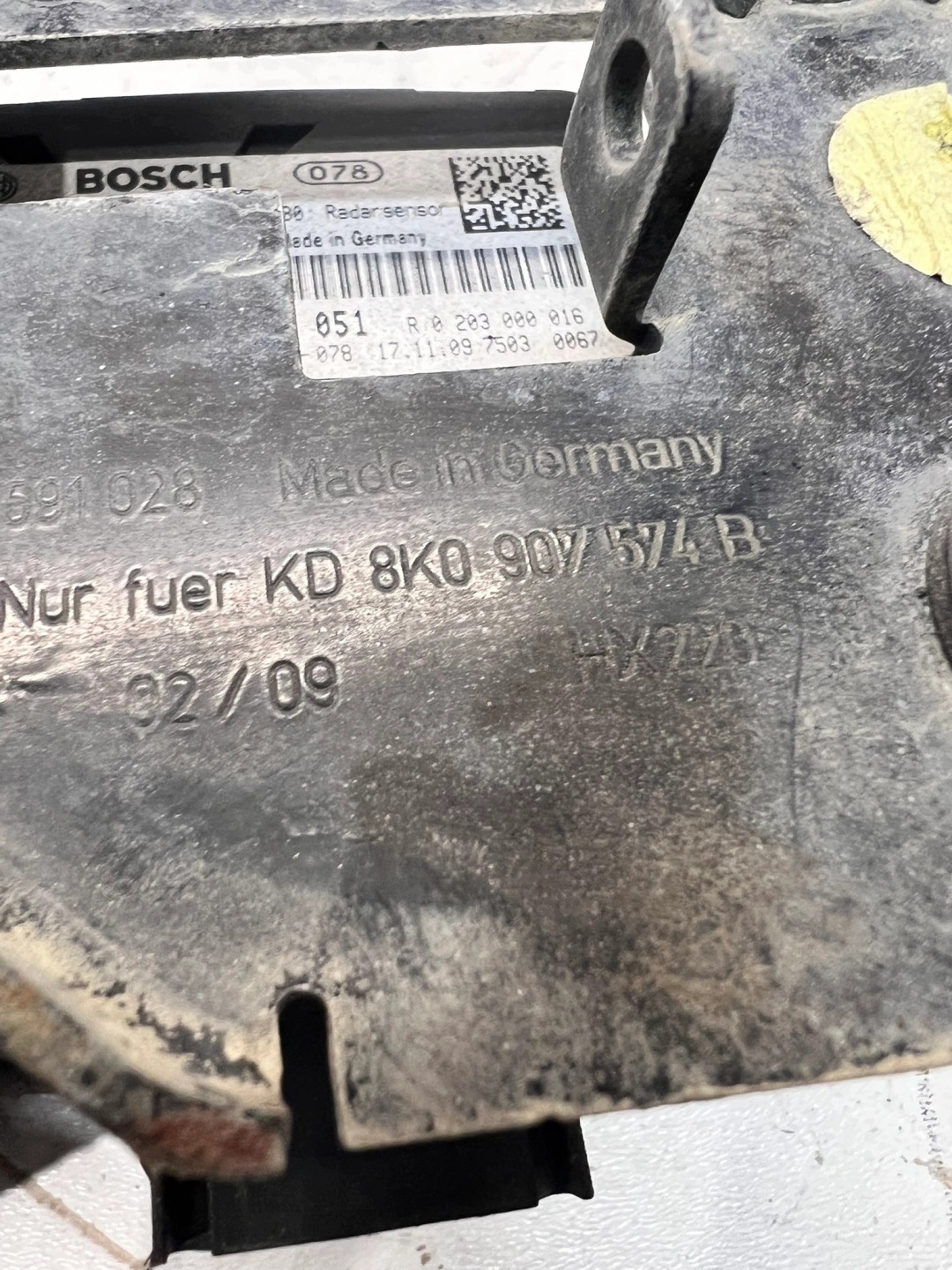 RADAR DISTRONIC ACC SENSOR AUDI A4 B8 A5 8K0907561 8K0907574B