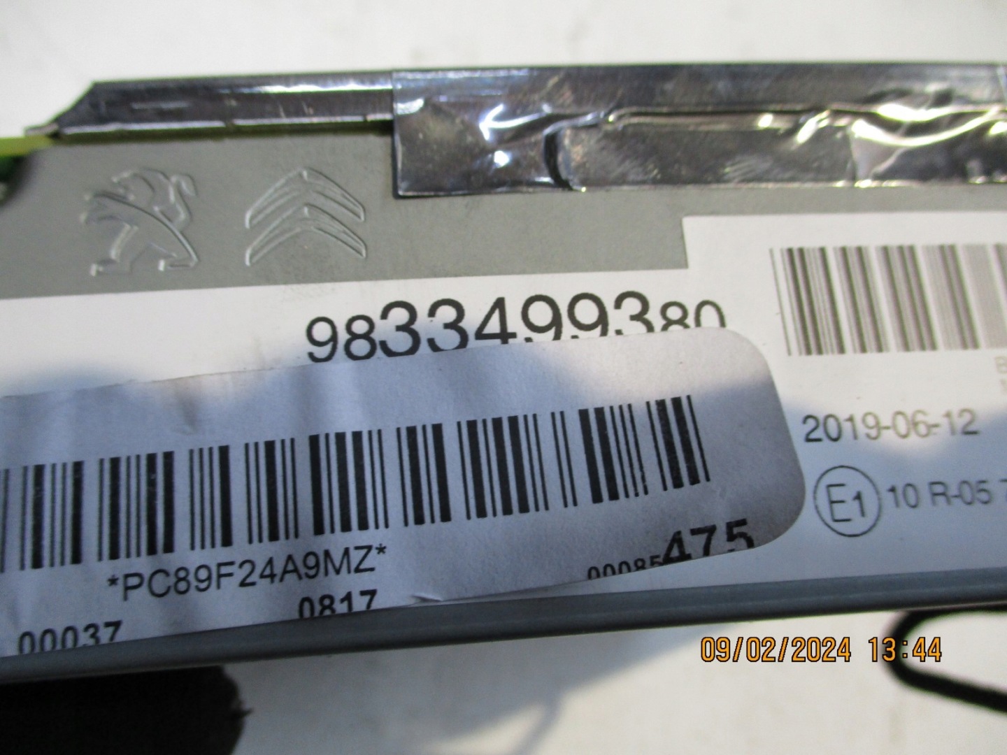 modul Navigation CITROEN DS7 9833499380