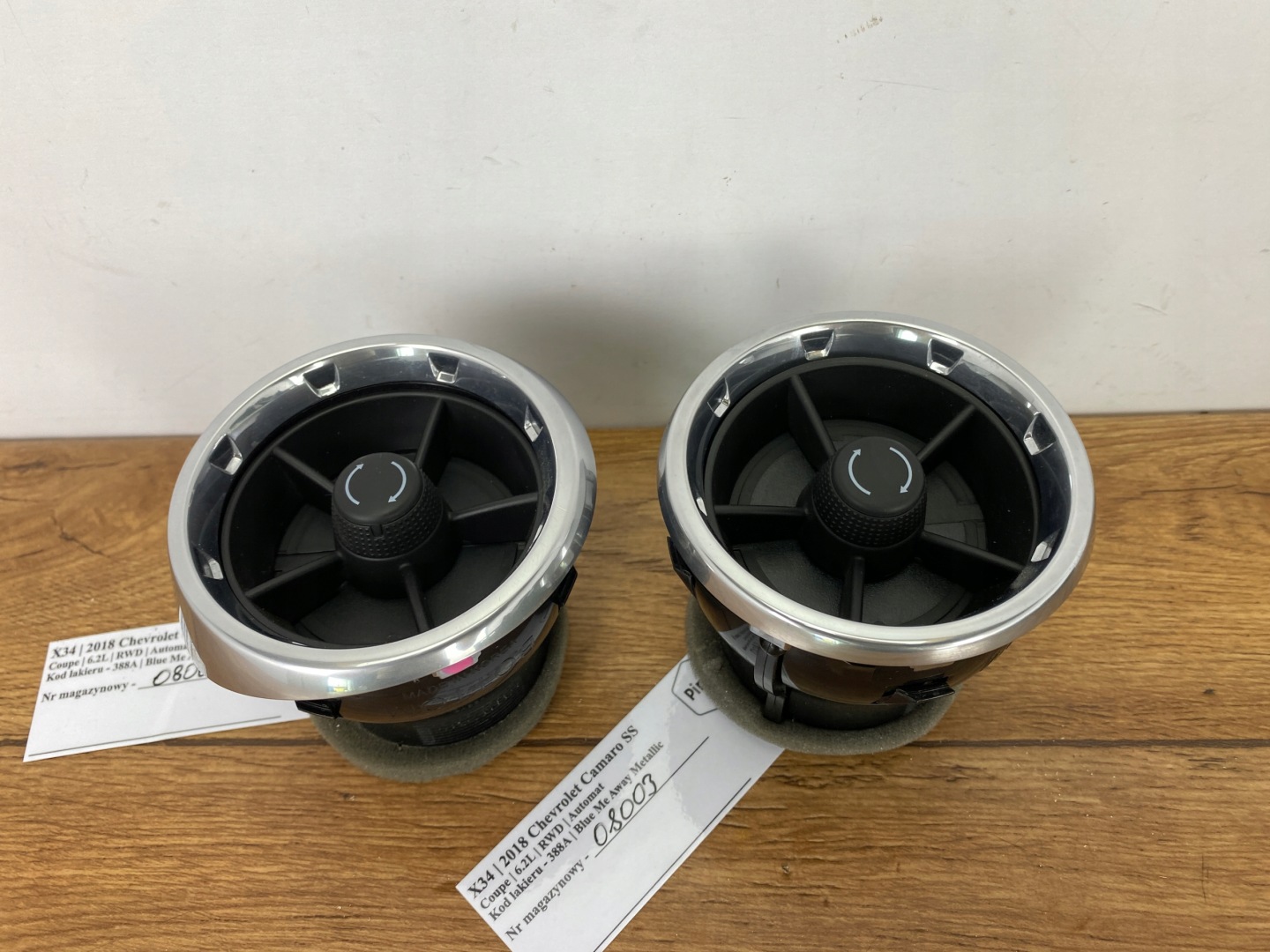 grid air conditioning devices Chevrolet Camaro SS 2016+ USA