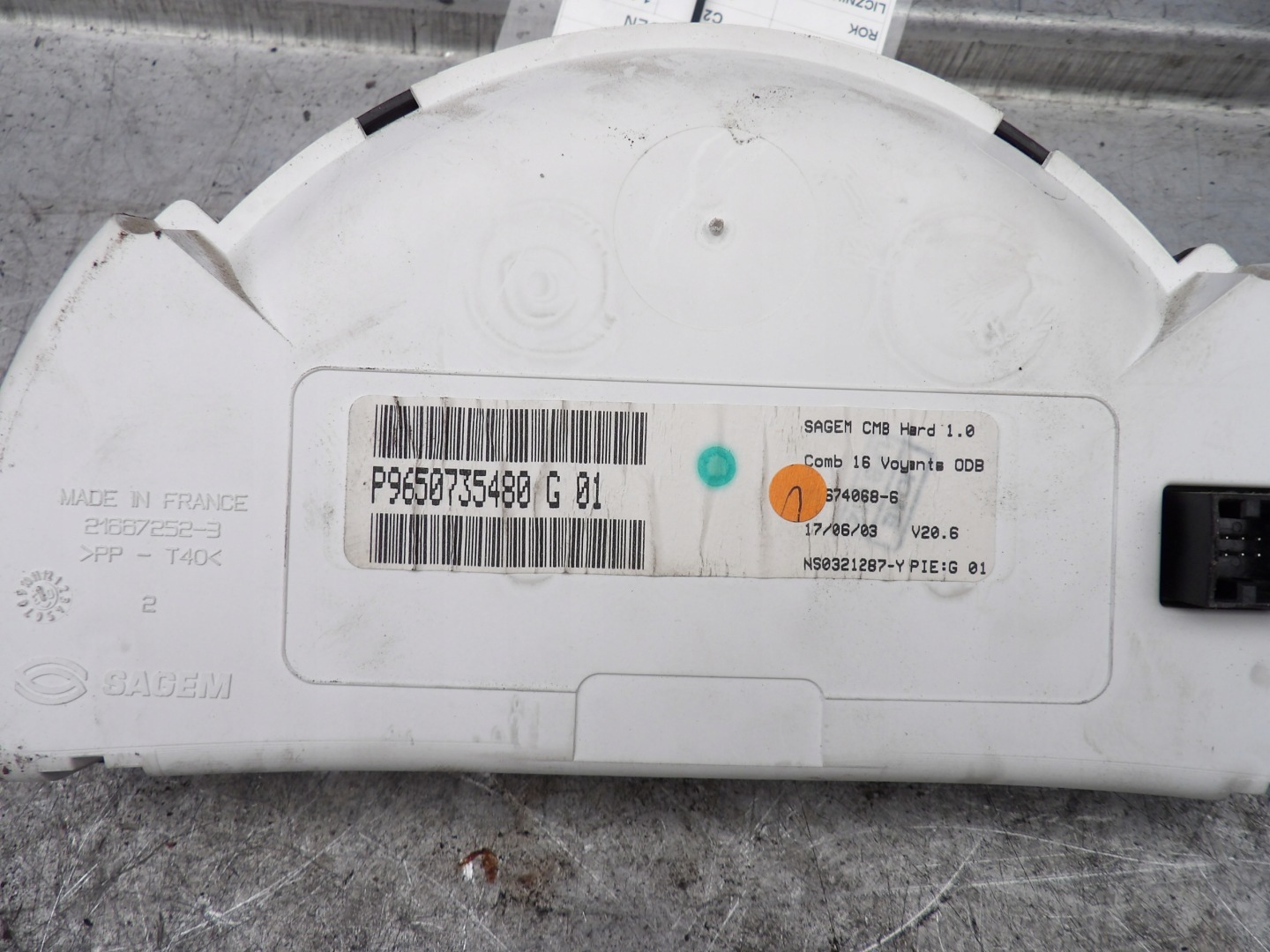 Citroen C2 dials, liczniki 1,1B P9650735480