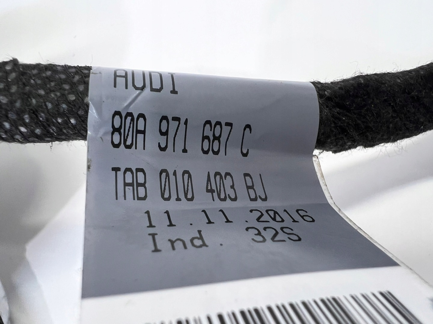 kabelbaum kabelsatz Tür rechts oder links heck AUDI Q5 FY 80A971687C