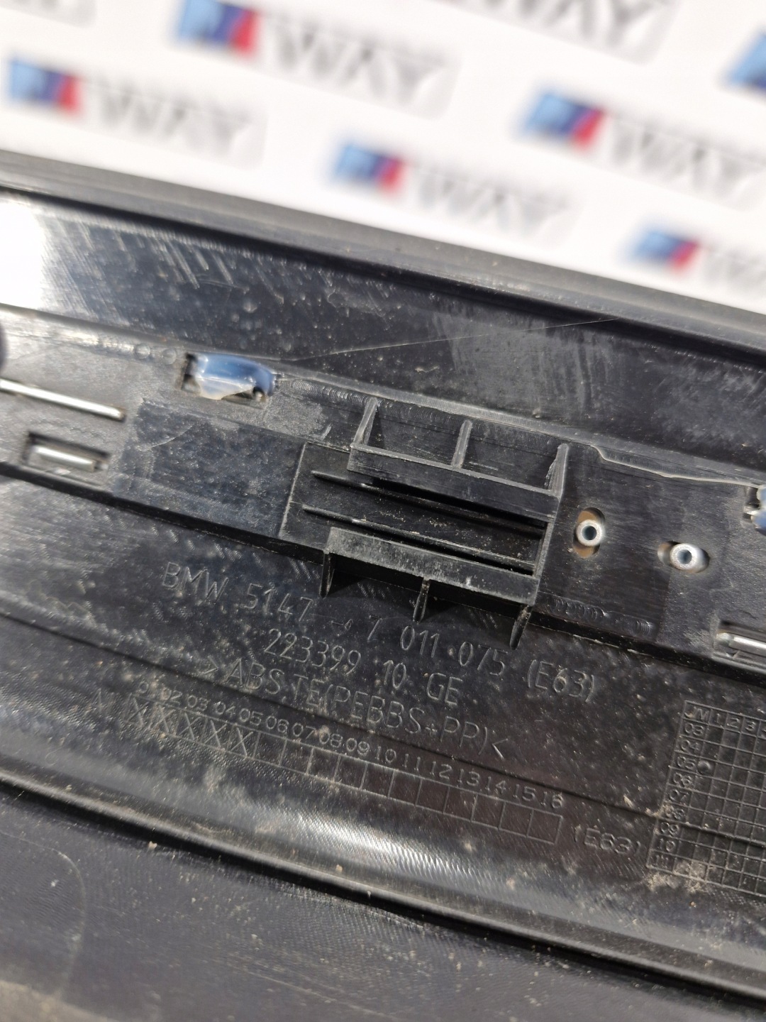 BMW 6 E63 E64 mouldings caps threshold front KOMPLET 7896636 7896635