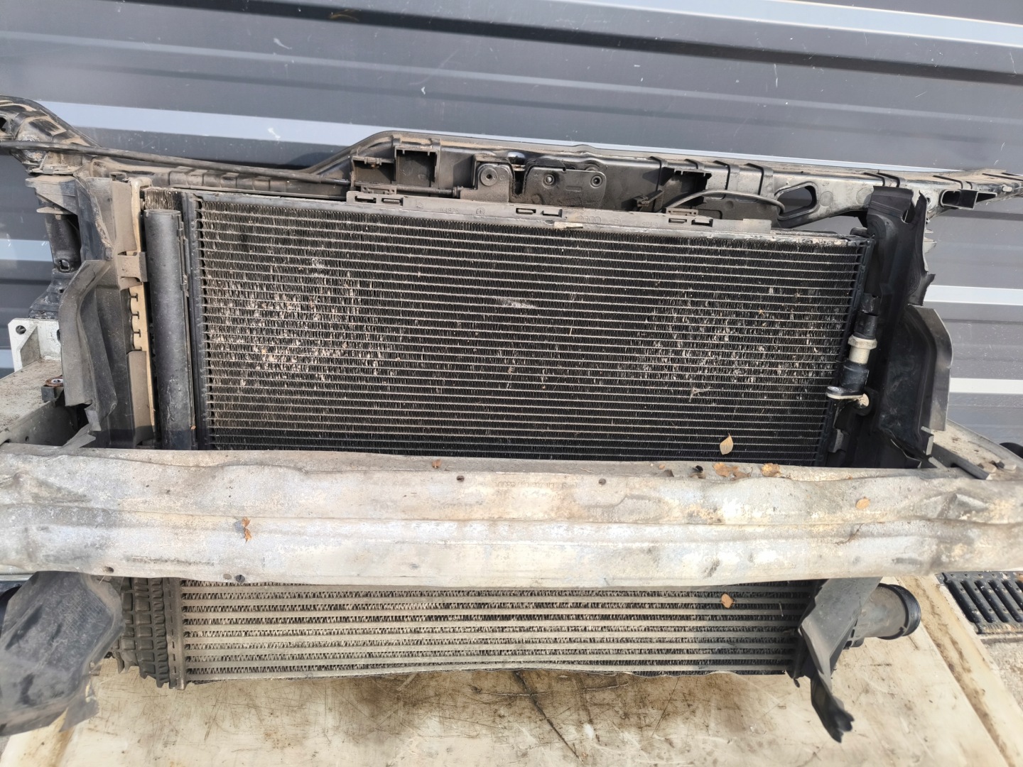 support panel for radiators complete AUDI A4 B8 LIFT 1.8 2.0 TDI TFSI 2 fans MANUAL