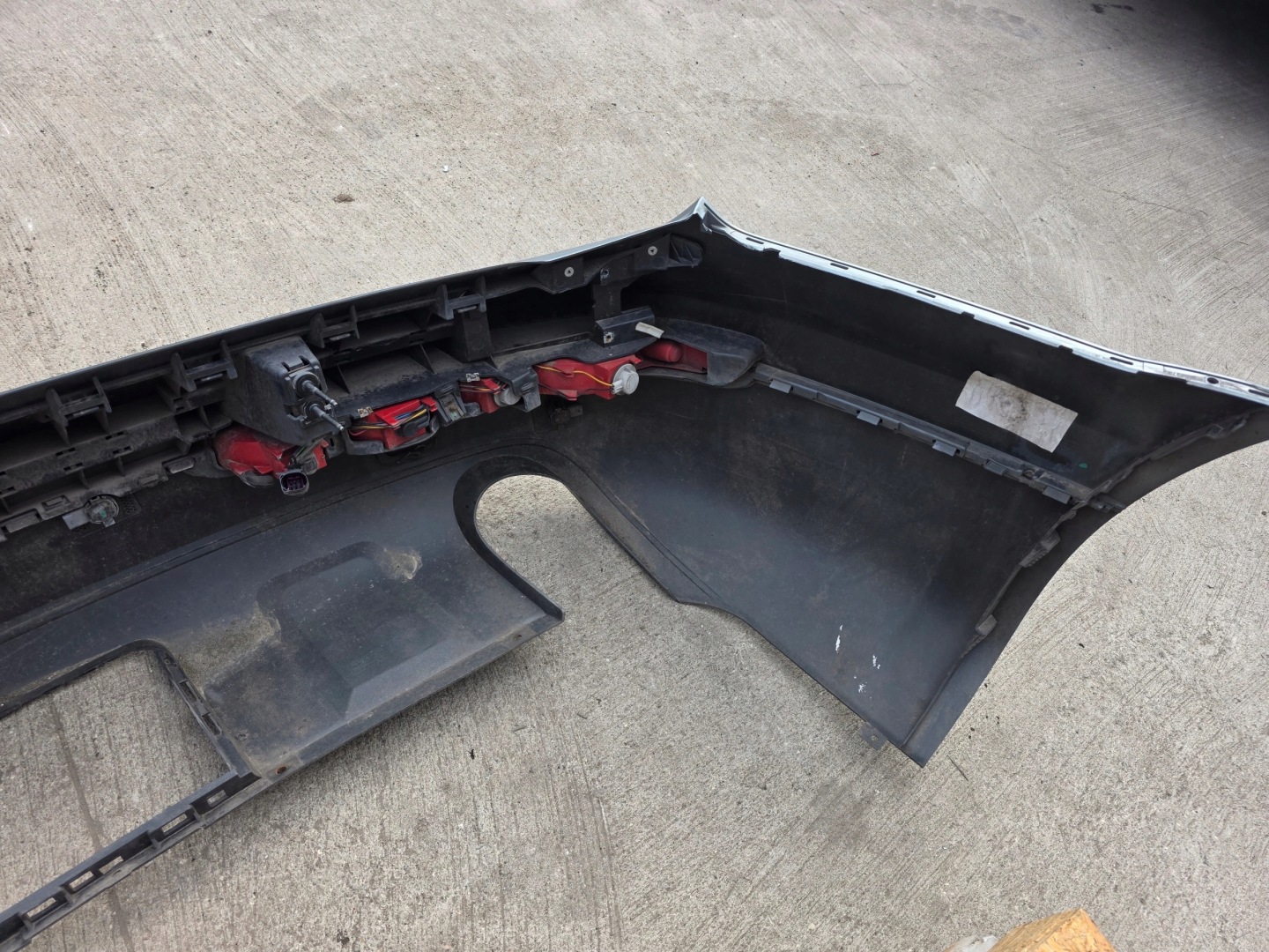 bumper rear part AUDI Q7 4L PDC towing LY7E 2005-2008