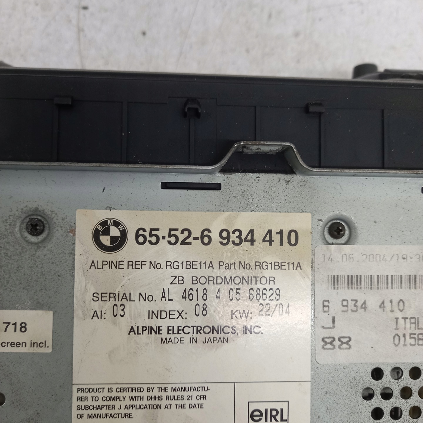 RADIO FABRYCZNE Navigation BMW E46 65526-934410