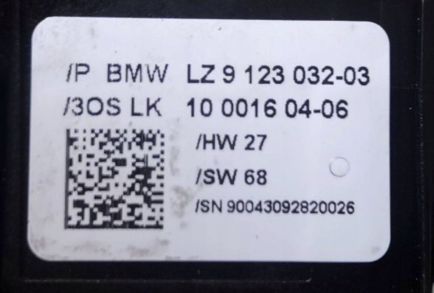 Commodo essuie glace BMW 1 E82/E88 facelift E82 2009 9123032