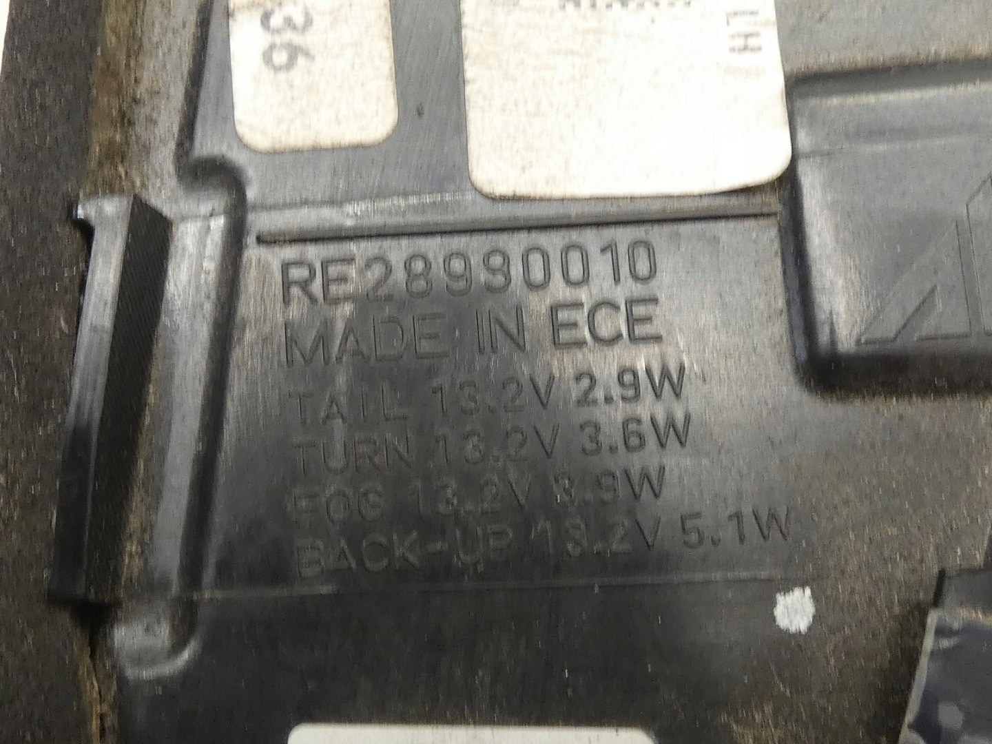 light left left rear part rear to the bonnet AUDI A1 82A II 82A945093C