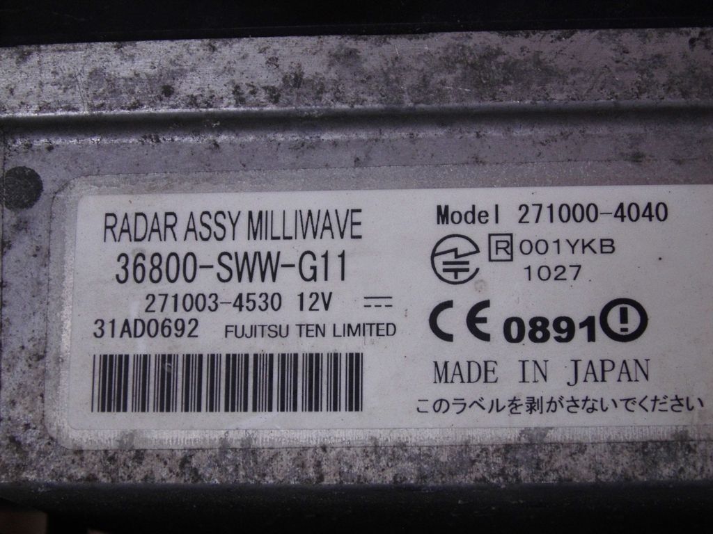 HONDA CRV III RADAR ODLEGLOSCI MODULO SENSOR DISTRONIC 36800SWWG11