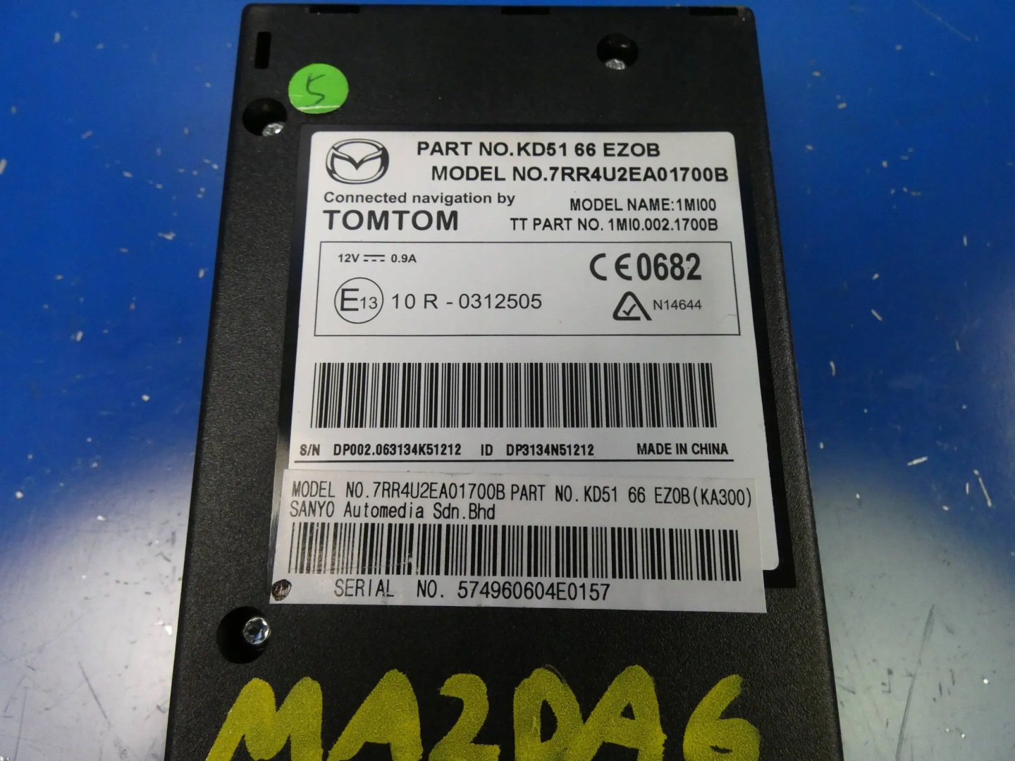 MAZDA 6 GJ III CX-5 3 BM module control unit navigation devices card reader TOM TOM