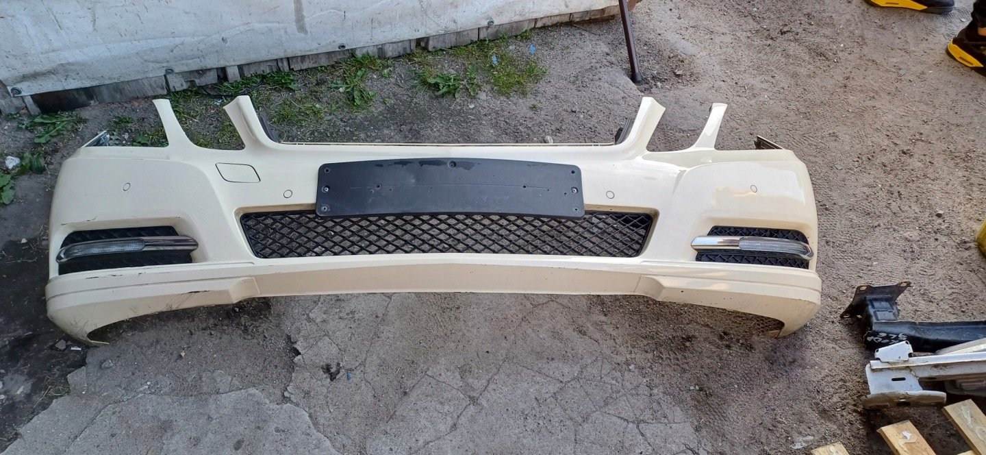 MERCEDES E-KLASA W212 bumper front pdc chrom led complete