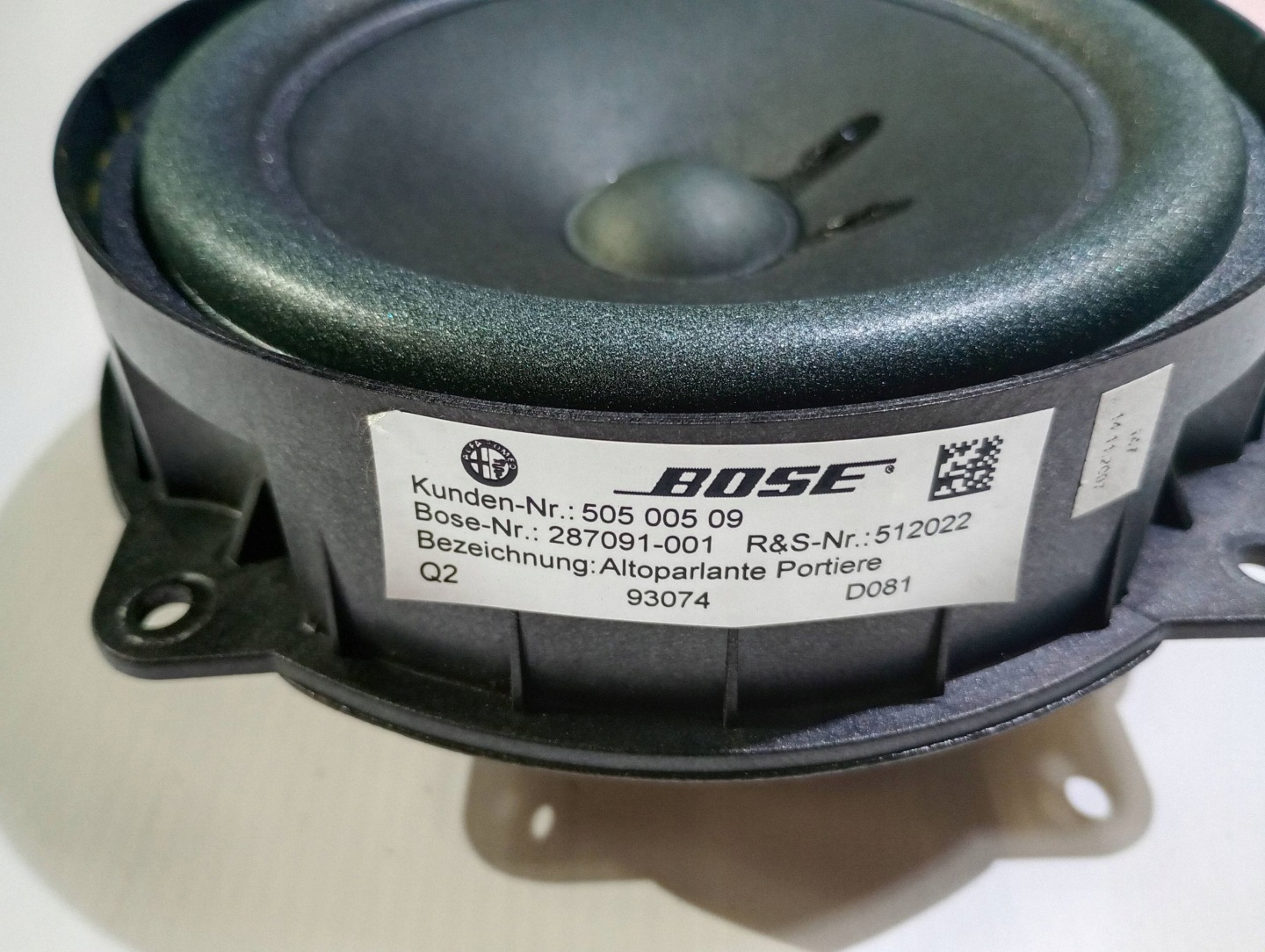 speaker door przednich BOSE right left Maserati GranTurismo 2008