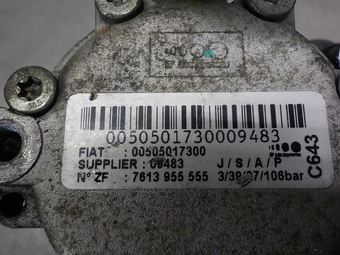 ALFA ROMEO 159 Pompa servosterzo 7613955555