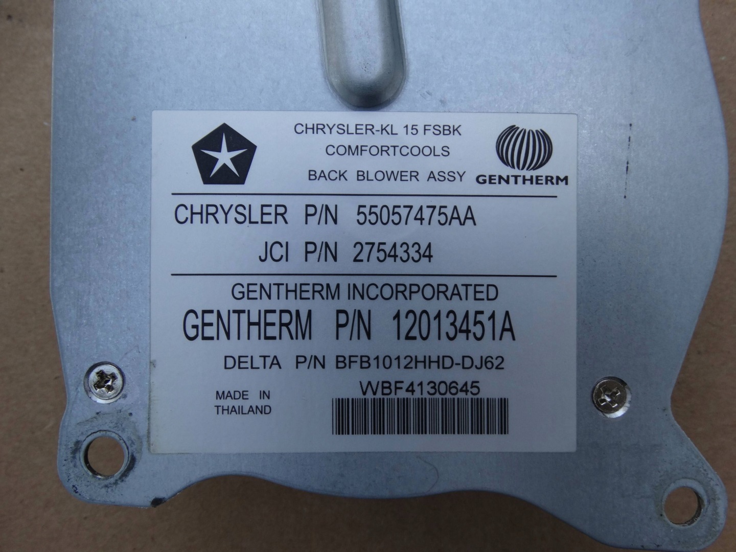 Wentylacja Lüfter SITZ Jeep Cherokee V KL 55057475AA