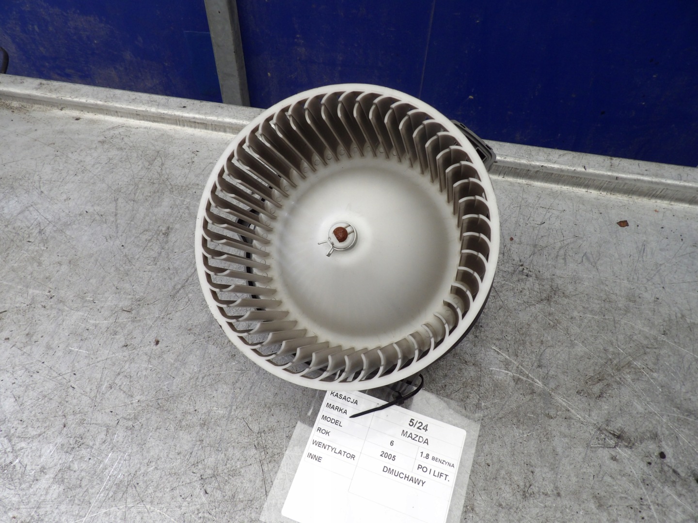 Mazda 6 a ventilátor topení HB111GP9EA02 727000361