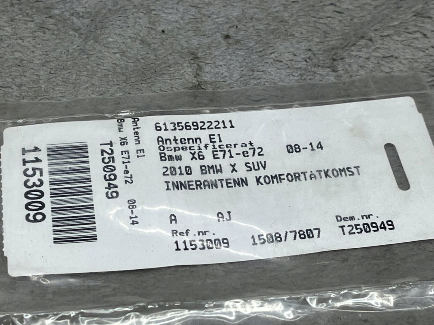 Antenne radiowa BMW 5 E60 E61 61356922211