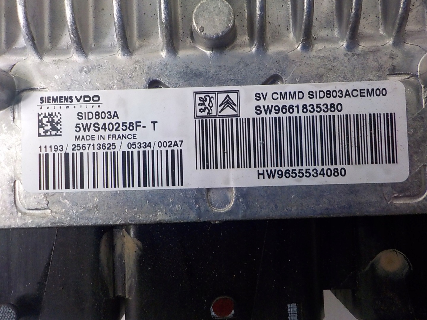 CITROEN computer control unit 5WS40258F-T 9661835380