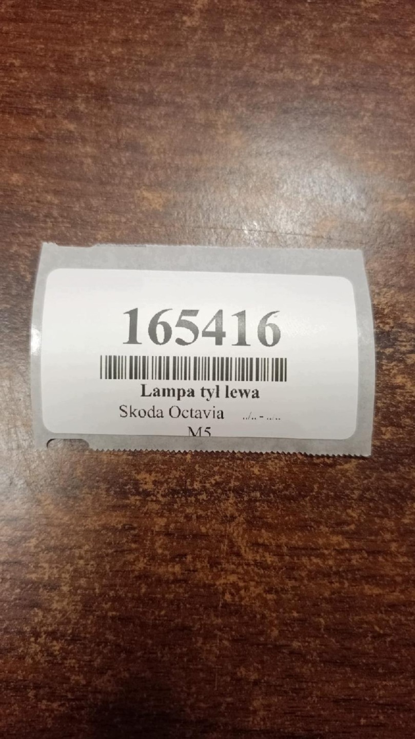 SKODA OCTAVIA and light left rear part 1U6945095