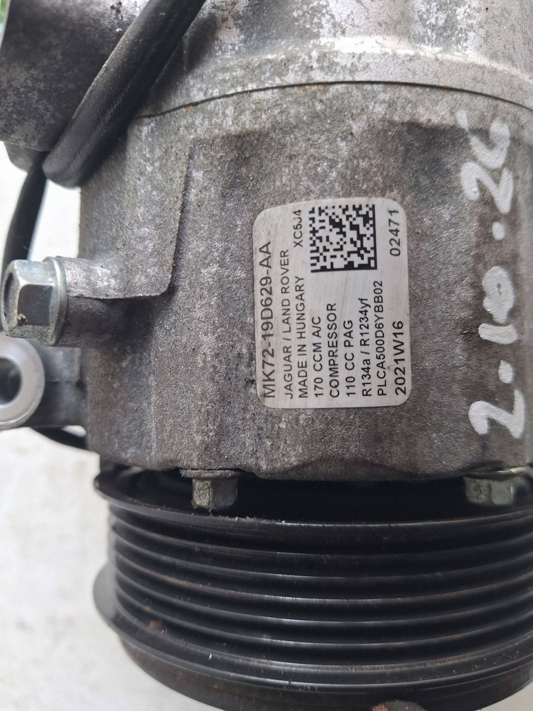 LAND ROVER EVOQUE II L551 19-> compressor AC MK72-19D629-AA