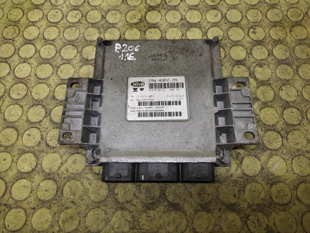 PEUGEOT 206 control unit of the engine 9648569080