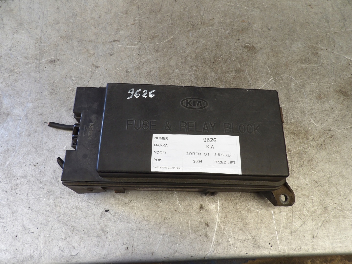 Kia Sorento et 2,5 crdi Module fusibles