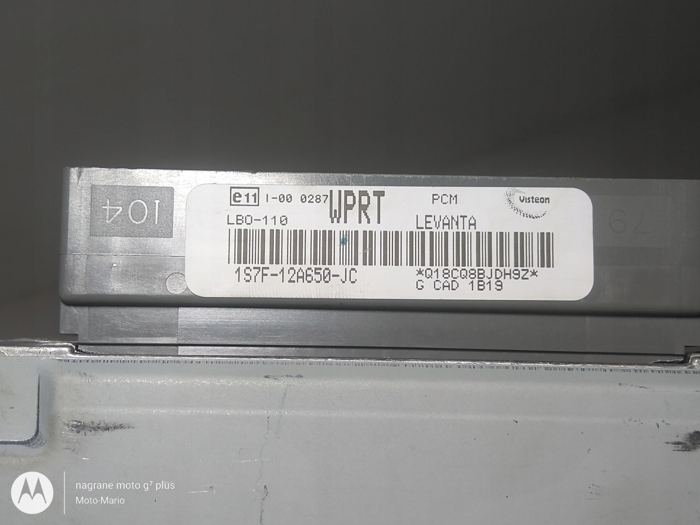 computer Motore MONDEO MK3 1.8 16V 1S7F12A650JC