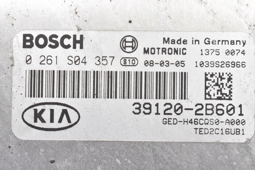 Centralina computer Motore 39120-2B601 0261S0435 KIA CEED 1 e 1.6 16V 07-10