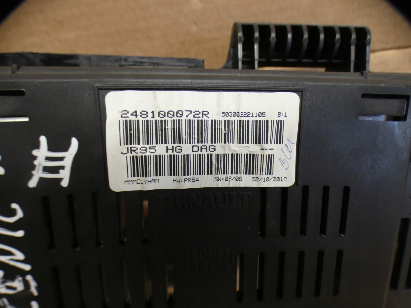 dials clock display 248100072R RENAULT SCENIC III 3