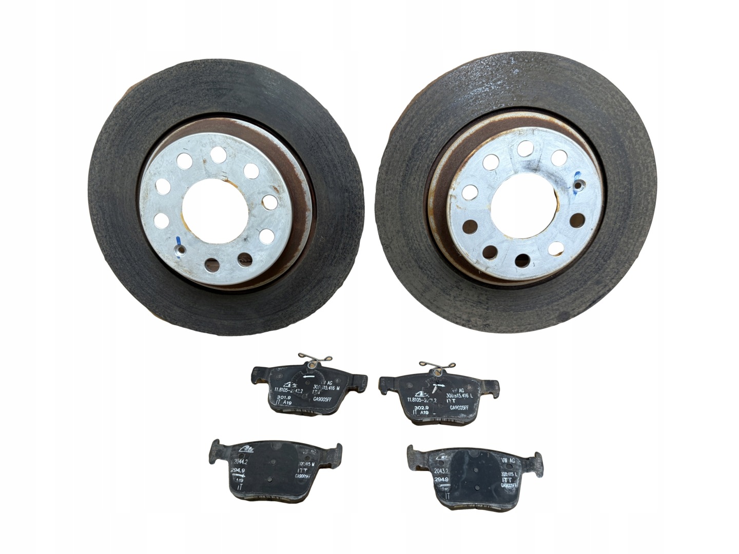 AUDI Q3 VW TIGUAN discs plates rear part 3Q0615601A