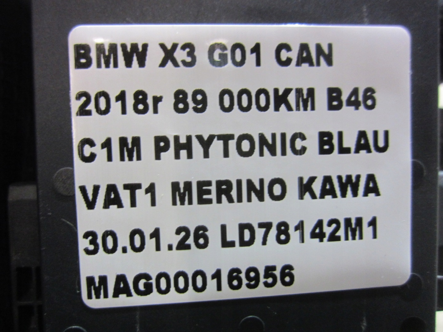 BMW X3 G01 sensor changes supports RUCHU RADAR ASYSTENT 66326891728 6891728