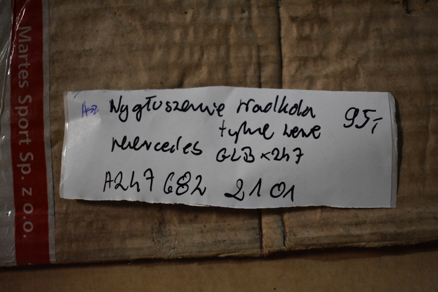 hangszigetelő NADKOLA hátsó bal MERCEDES GLB X247 1