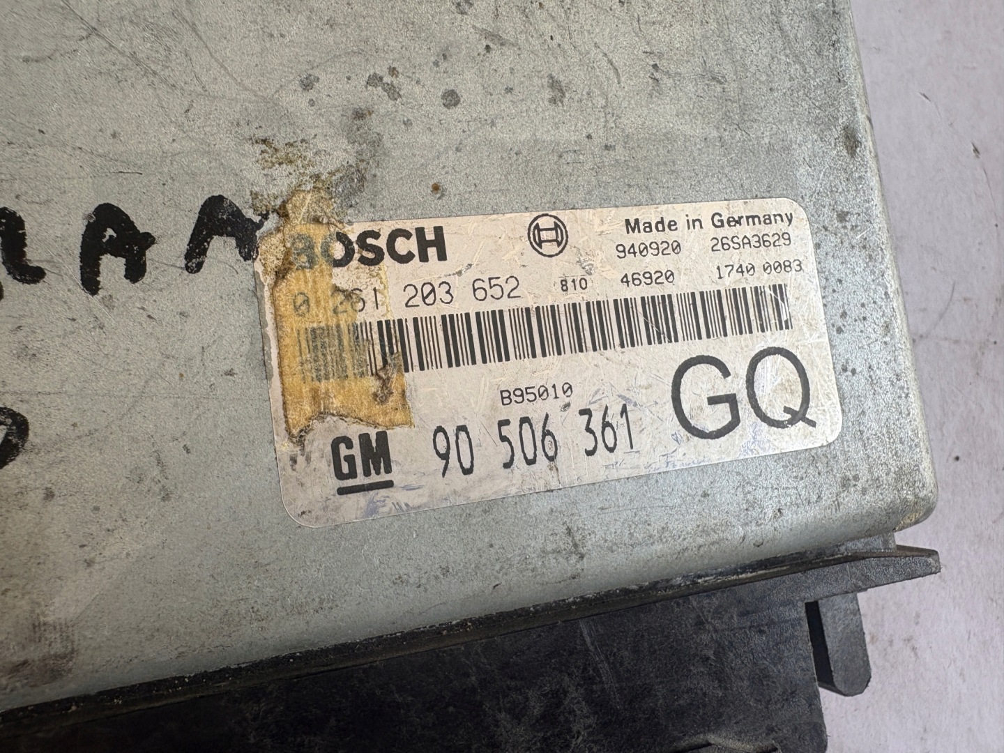 OPEL VECTRA A 1.6 computer control unit of the engine 90506361 GQ